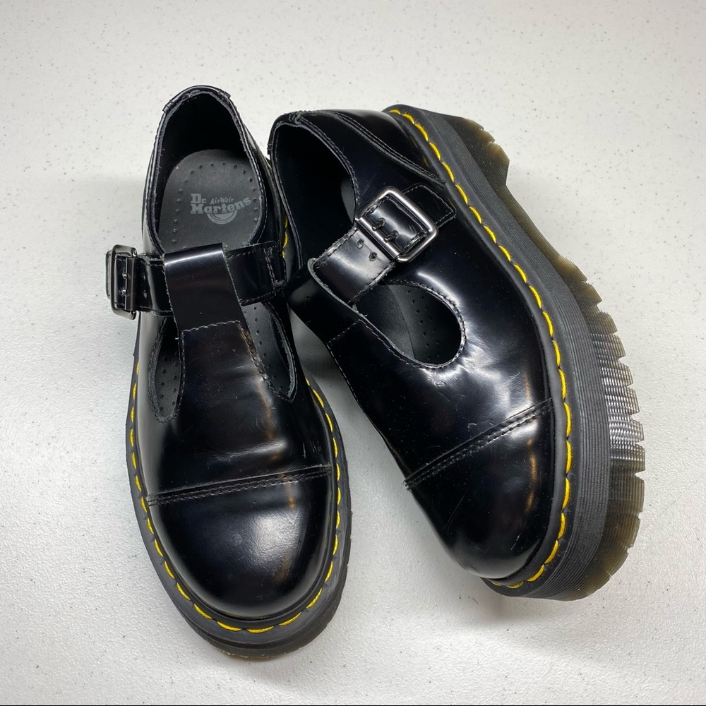 Dr. Martens Bethan Platform Mary Janes Black RARE Women's Size 7